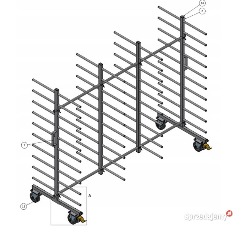 Wózek lakierniczy WL2000S210P Standard Trzebień sprzedam