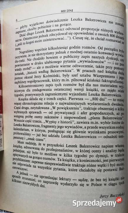 Balcerowicz 800 dno Szok Kontrolowany Pozostałe Lędziny