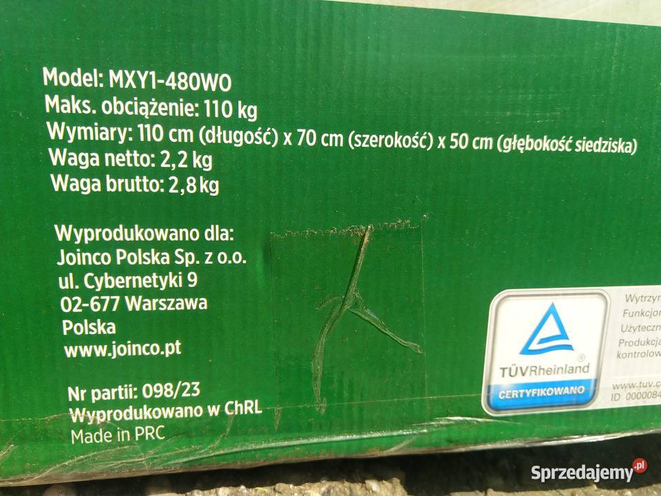 NAJTANIEJ Fotel Wiszący Siedzisko Bujak Do 110 śląskie Zabrze sprzedam