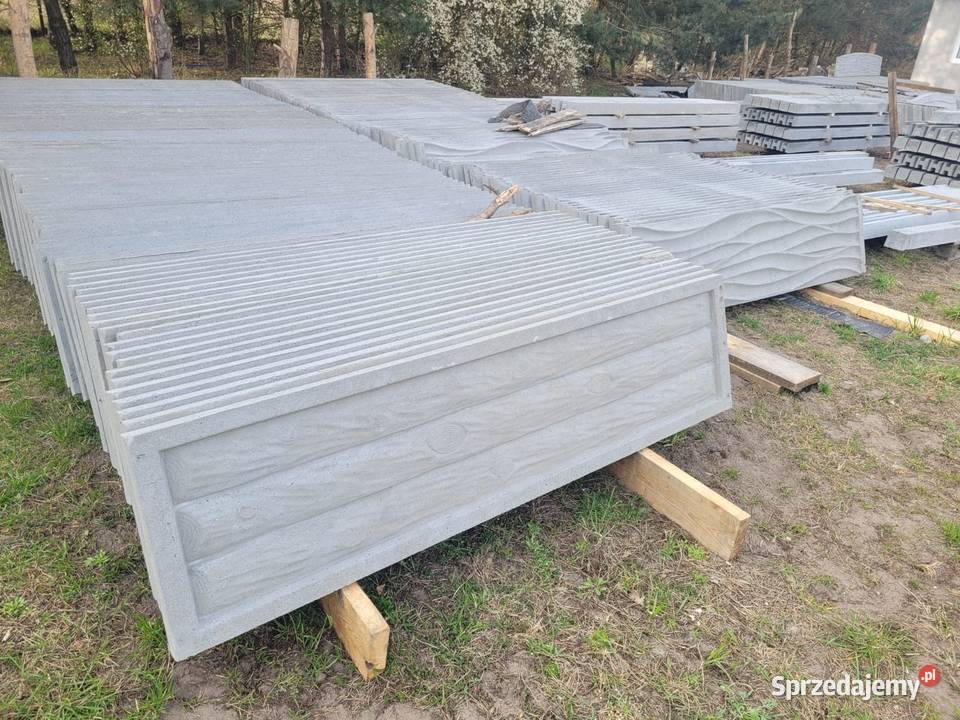 Ogrodzenia przęsła betonowe