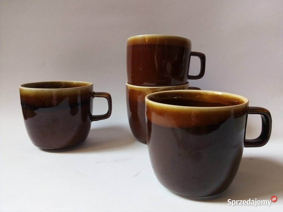 4 kubki N003 Mirostowice vintage PRL śląskie Częstochowa