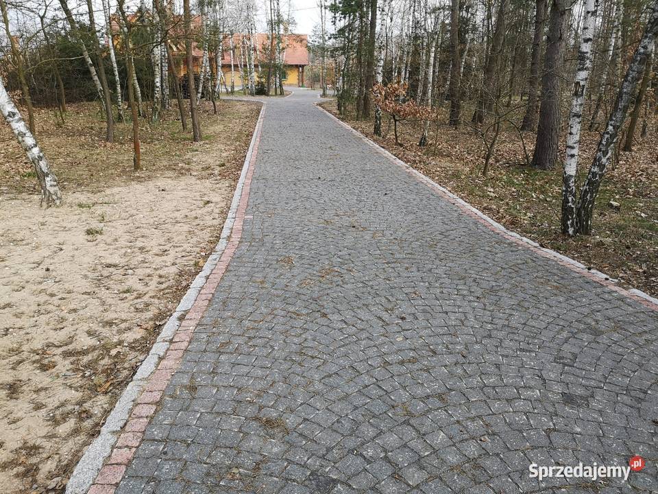 CZARNA kostka brukowa GRANITOWA ciętołupana mazowieckie Marki