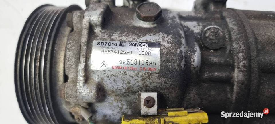 SPRĘŻARKA KLIMATYZACJI PEUGEOT 307 Lipno