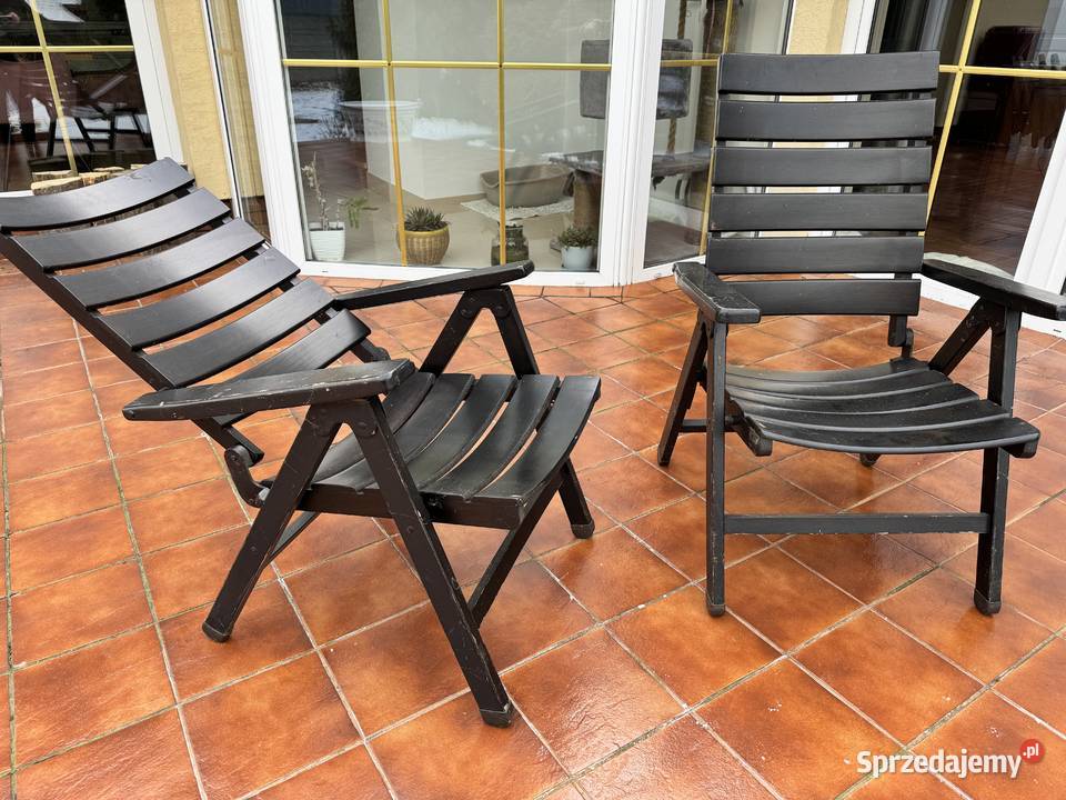 Drewniane fotele ogrodowe leżak krzesło fotel Garwolin sprzedam