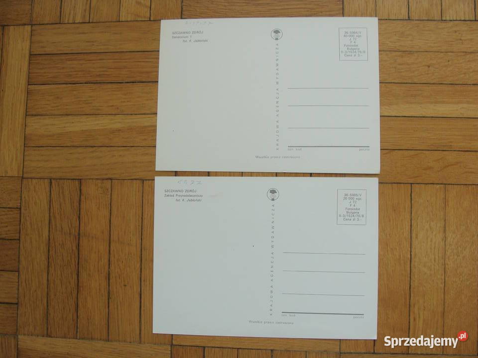 Pocztówki Szczawno Zdrój PRL Pocztówki i karty telefoniczne Poznań