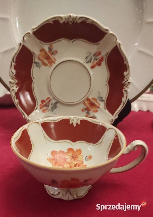 ALTENBURG ROSCHUTZ UNGER SCHILDE Przedwojenna Porcelana i szkło łódzkie