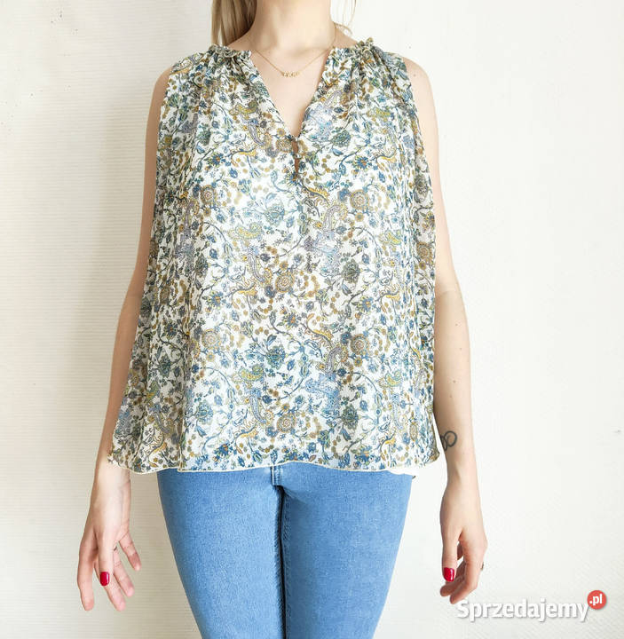 Boho koszulka bluzka top Zara M 38 orientalny Szczecin sprzedam