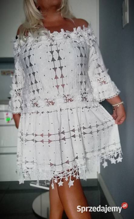 tunika biała koronkowa Warszawa sprzedam