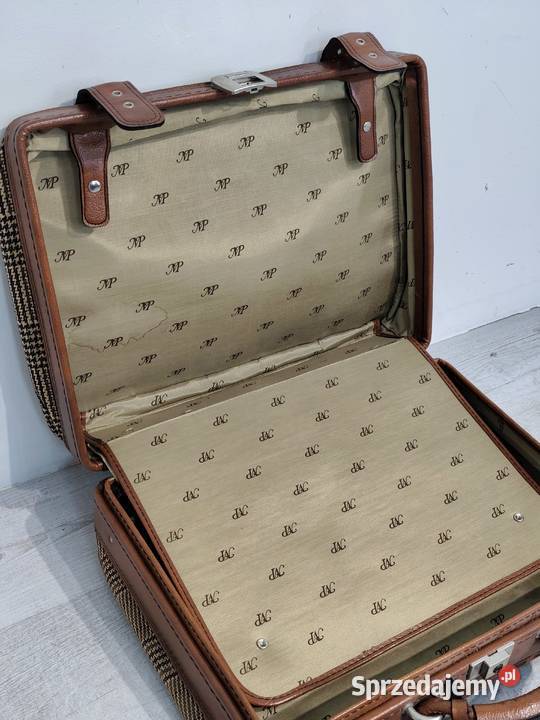 Stylowa Walizka Vintage Retro Lata 7080 Torby, plecaki i walizki