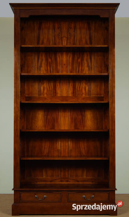 Stylowy regał na książki angielski wysoki 80165a Września