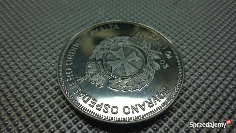 MONETA Zakon Maltański 10 lir 2005 Roma aetena Warszawa