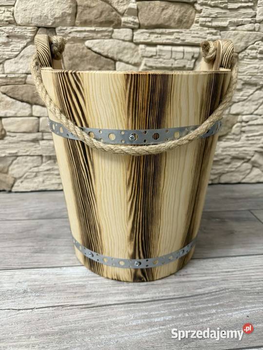 Wiaderko Drewniane Ozdobne do Studni Rustykalne Dębica sprzedam