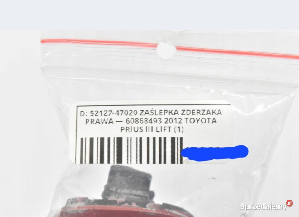 ZAŚLEPKA ZDERZAKA PRAWY PRZÓD 5212747020 TOYOTA Plewiska
