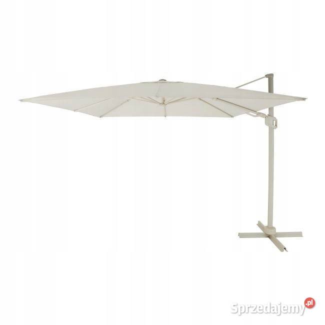 parasol ogrodowy 3x3 m beżowy regulowany Parasole ogrodowe