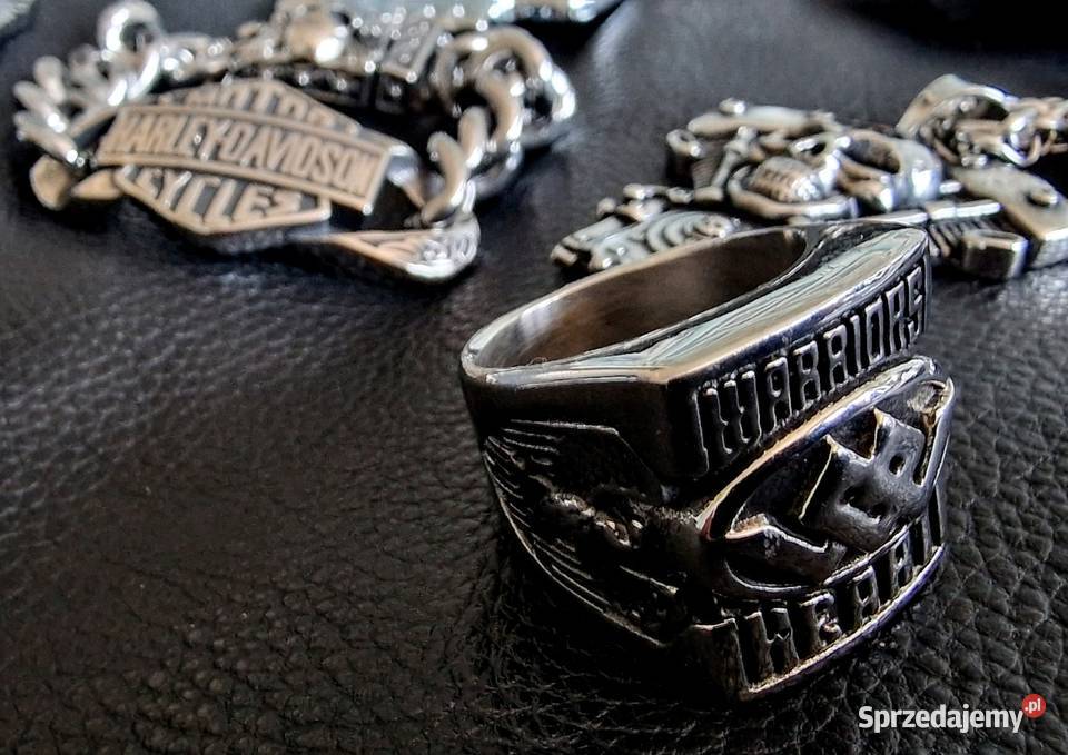pierścień sygnet motocyklowy Harley chopper mazowieckie