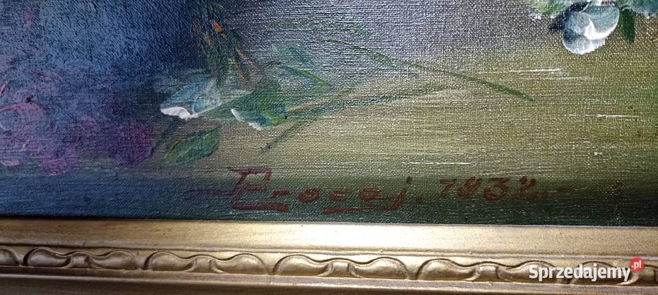 Obraz olejny z 1932 roku Łódź