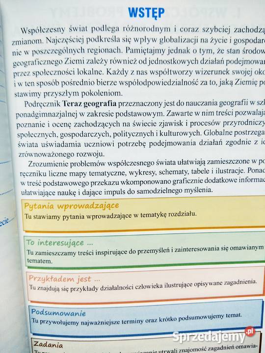 Teraz geografia podręcznik szkolne książki