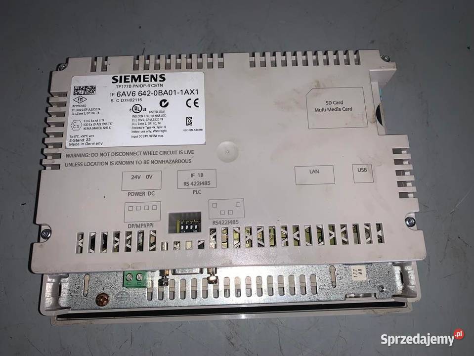 Siemens 6AV6 6420BC011AX1 HMI Panel Used No sprzedam