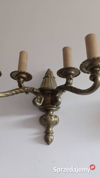 Stare mosiężne kinkiety klinkiety Włocławek
