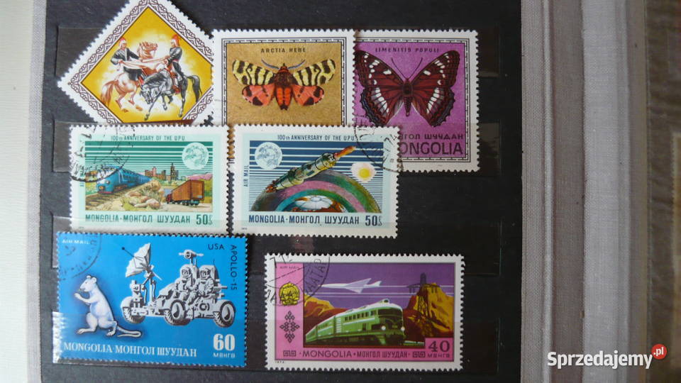 Znaczki Mongolia Filatelistyka Myszków sprzedam