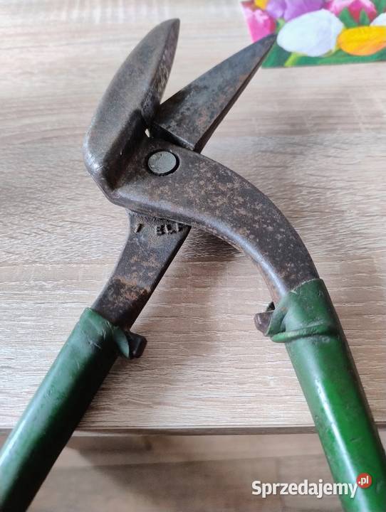 Stare solidne nożyce do blachy ELF kute PRL w Poznań