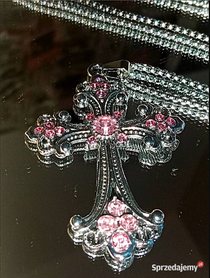 Naszyjnik Krzyżyk Wisiorek Zawieszka Metal
