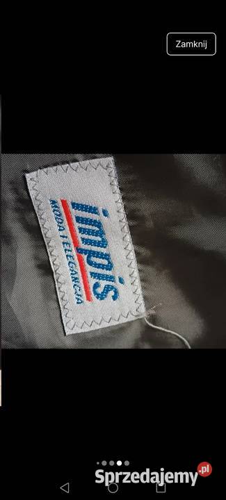 Marynarka Wełniana wool czarna o kroju męskim czarny Krosno