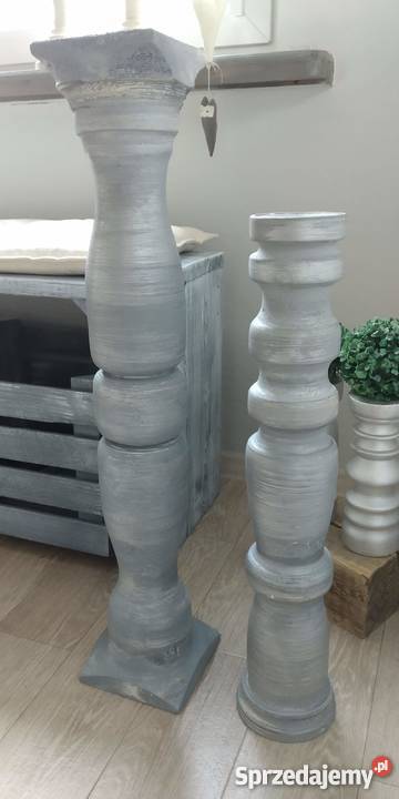 Świeczniki drewniane toczone rękodzieło toczenie Rękodzieło Kalisz