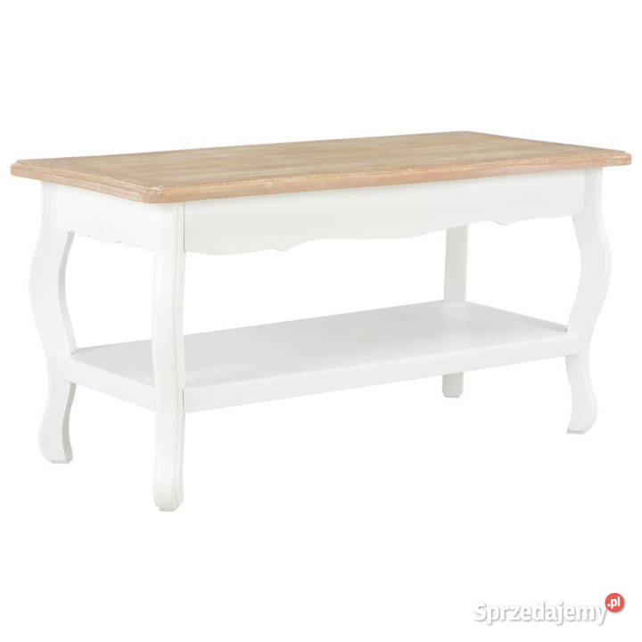 Stolik kawowy białobrązowy 875x42x44 lite drewno mazowieckie sprzedam