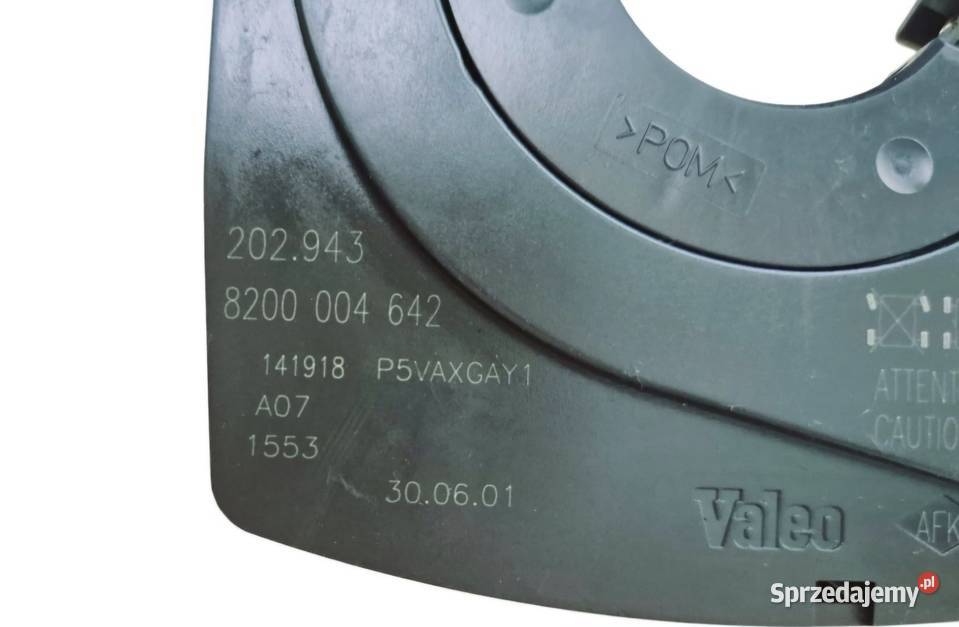 TAŚMA ZWIJAK AIRBAG CZUJNIK KĄTA SKRĘTU RENAULT Działoszyce