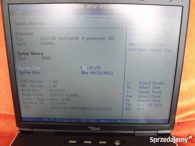 Fujitsu Siemens Amilo M7405 Kraków