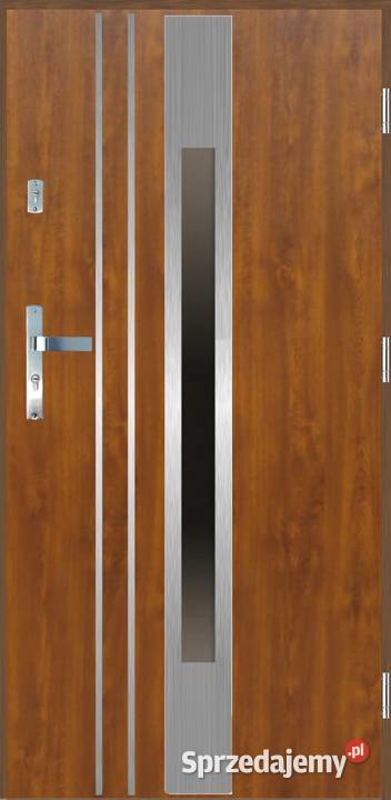 Drzwi wejściowe do domu GI27 INOX Złoty Dąb 90 mazowieckie Ciemniewo