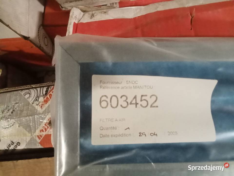 Filtr powietrza Manitou 603452
