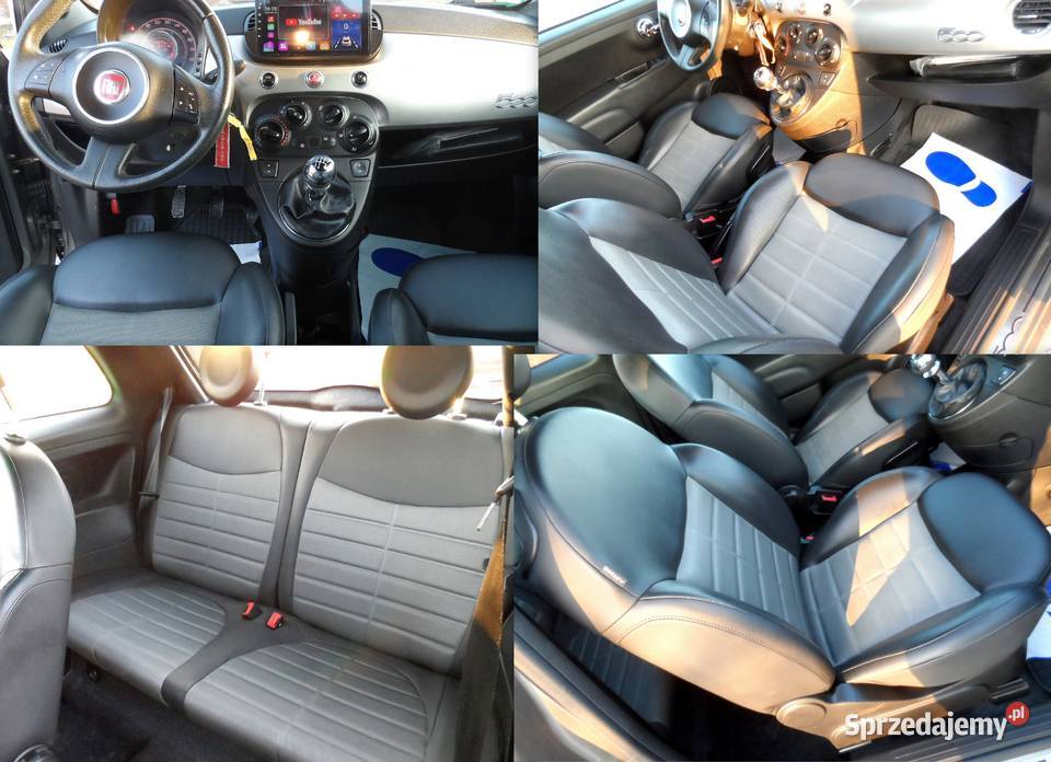 Fiat 500 Kamera tyl i przódPoł SkóryKima radio Bochnia