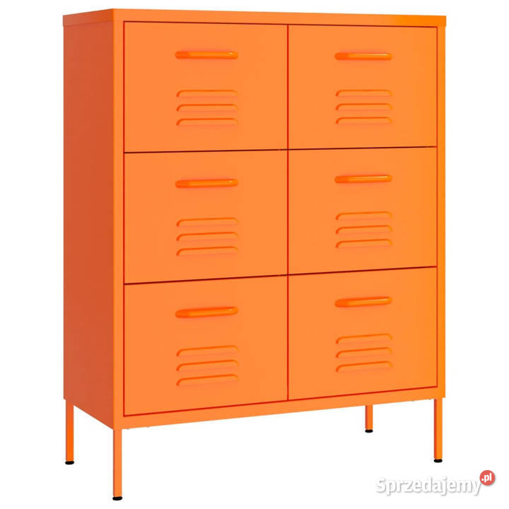 Szafka z szufladami pomarańczowa 80x35x1015 Warszawa