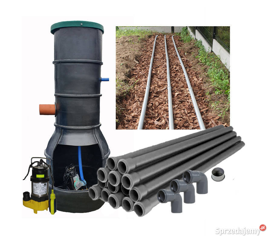 ZESTAW DRENAŻU Hydrofitowego z przepompownią 6 Wrocław