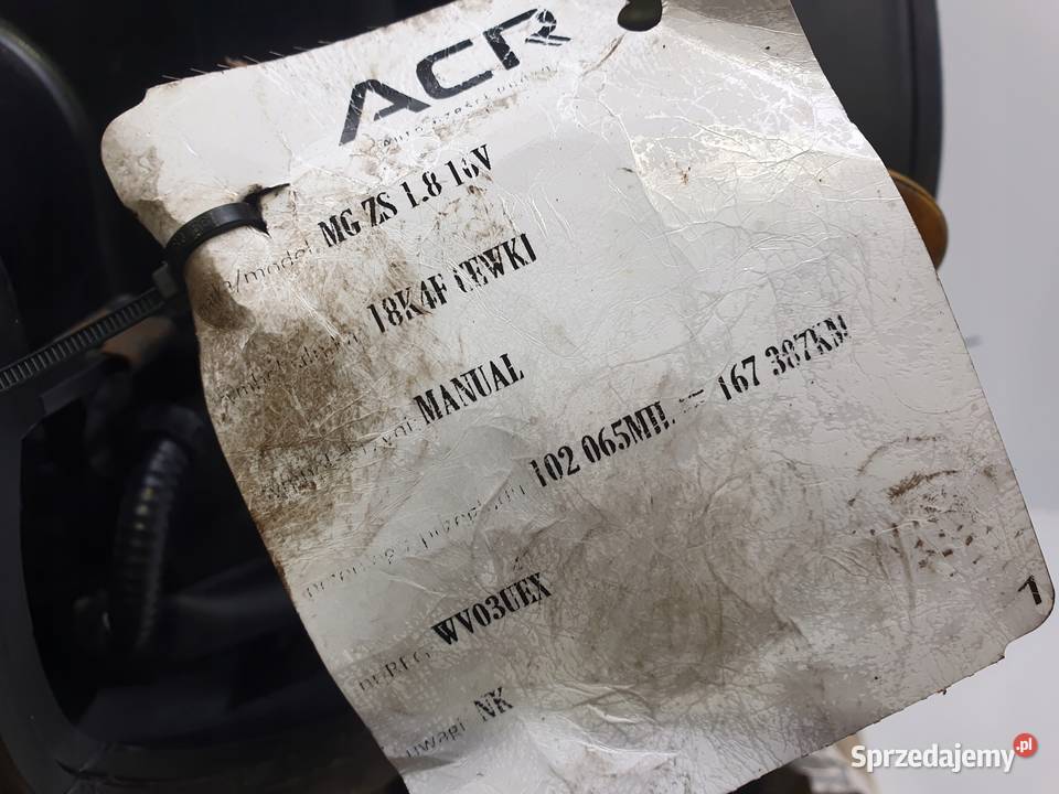 SILNIK Rover 25 45 75 18 16V NA CEWKACH Rudka