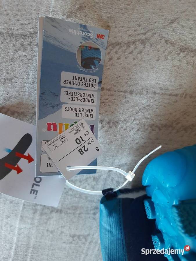 Śniegowce chłopięce ze świecącą podeszwą 28 warmińsko-mazurskie