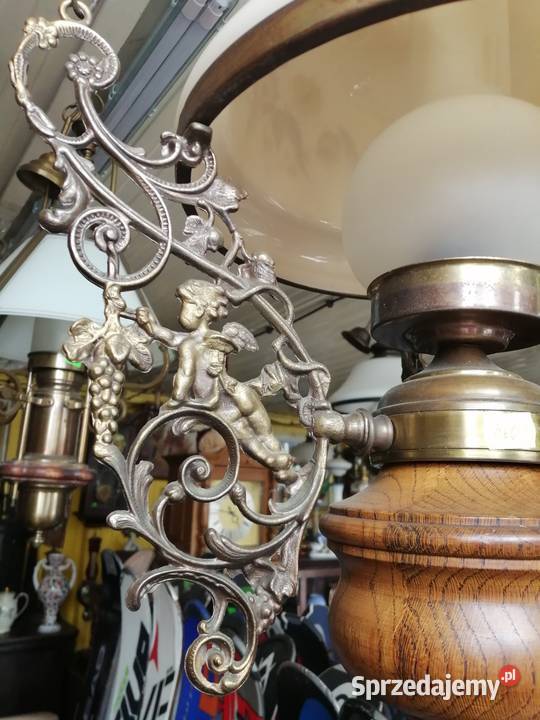 Lampa holenderska z amorkiem Abażury i klosze podkarpackie sprzedam
