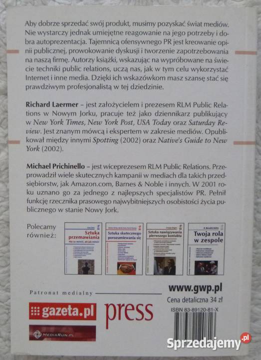 Public relations Richard Laermer Michael mazowieckie Warszawa