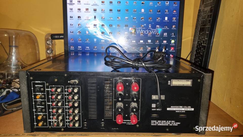 Potężny wzmacniacz Akai AM95 2x180Watt 4ohm Wzmacniacze i pokrewne