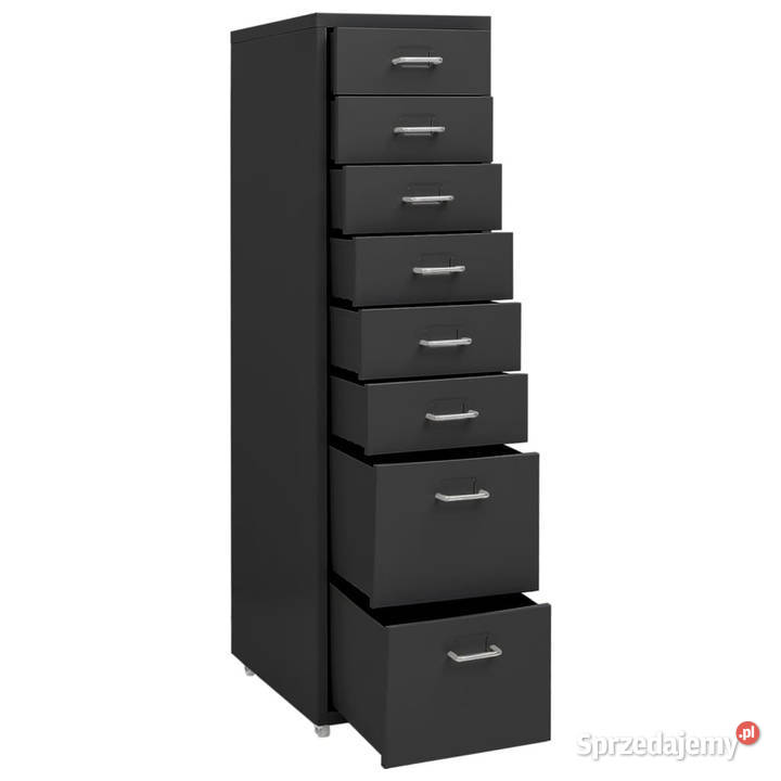 Mobilna szafka kartotekowa antracytowa 28x41x109 Warszawa
