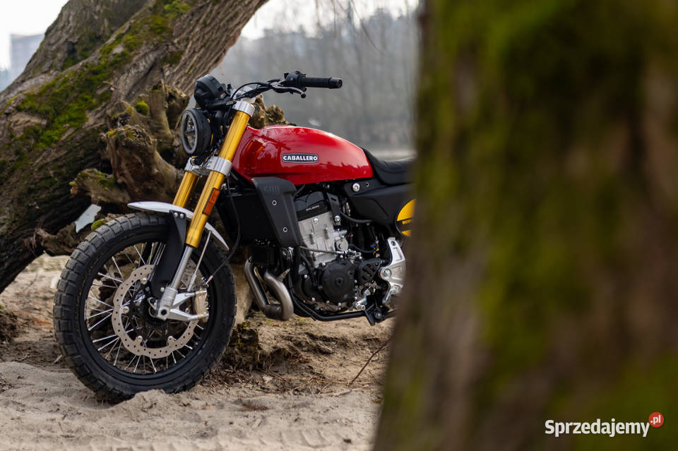 Motocykl Fantic Caballero 500 Scrambler czerwony Motocykle, skutery, quady Szczecin