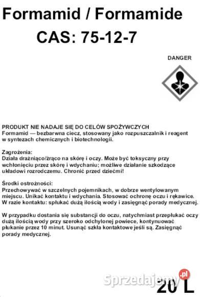 Formamid Formamide CAS 75127 Warszawa