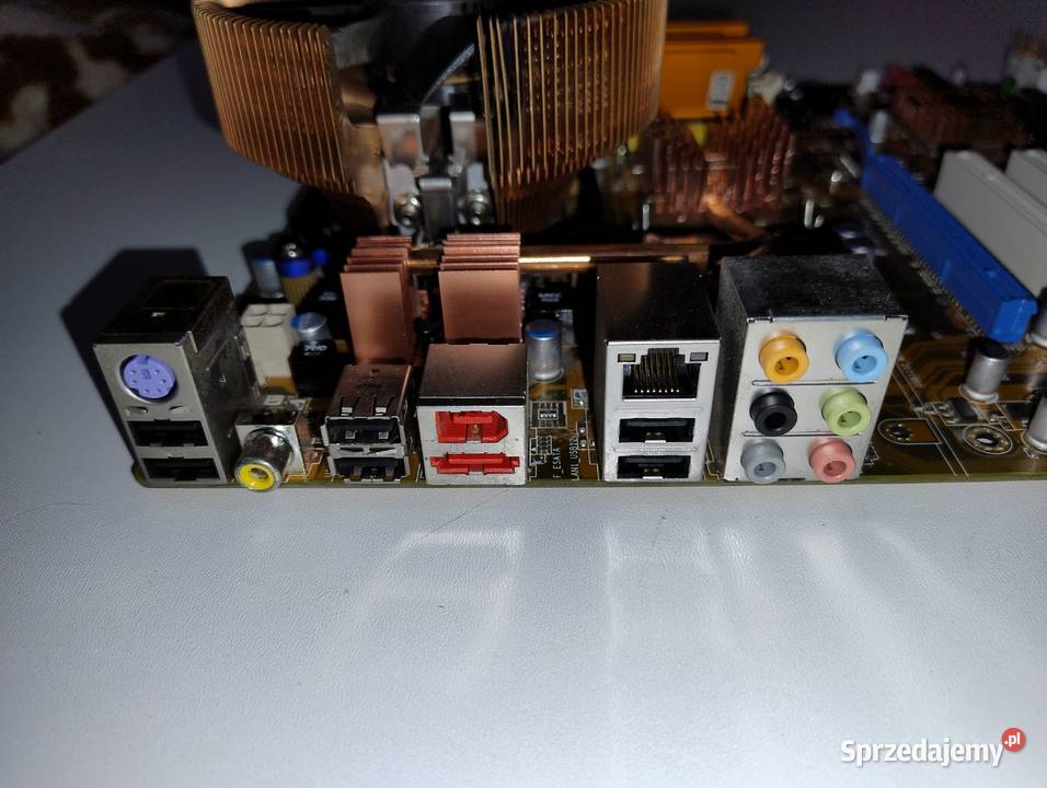Asus P5KProcesor Radiator Pamięć Maskownica Witnica
