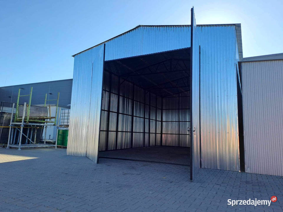 Garaż Blaszany Dwuspadowy Grafit RALOcynk 120m2 Sprzedaż Sprzedaż