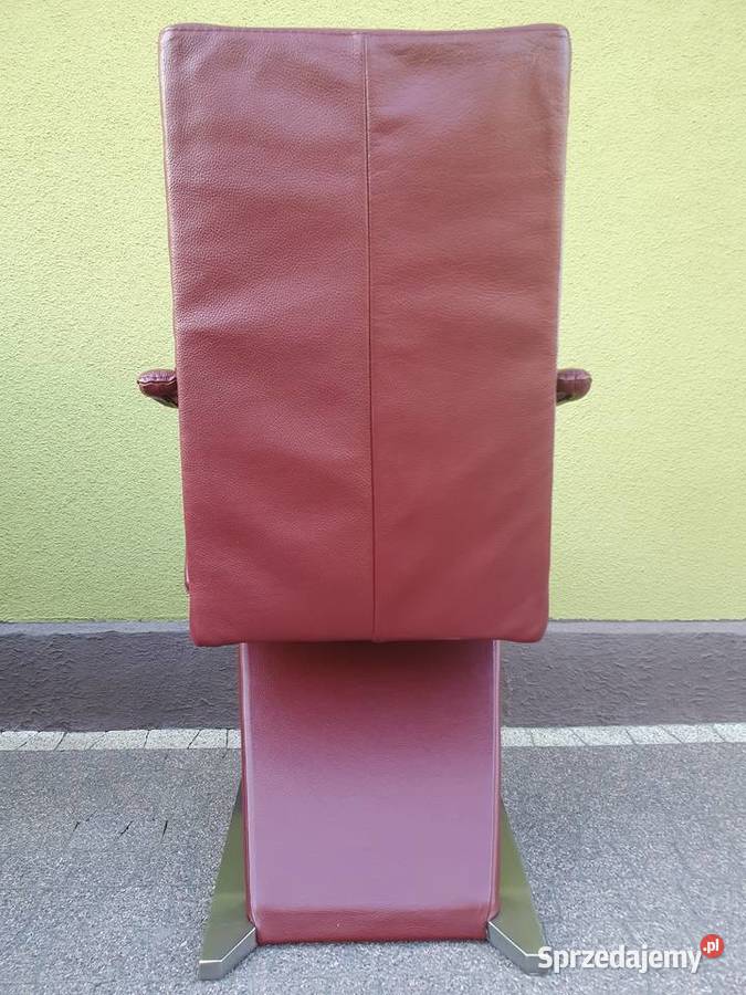 Krzesła skórzane komplet 6 Krzesło Loft Vintage
