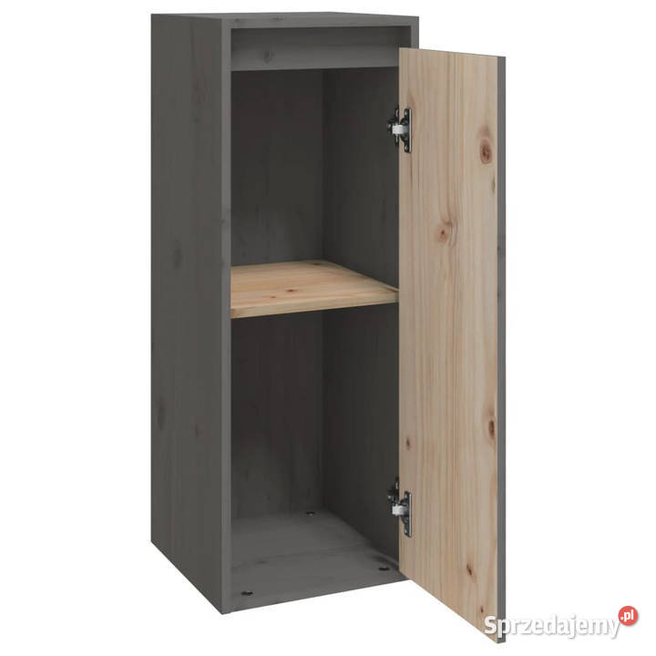Szafki ścienne 2 szare 30x30x80 lite drewno Warszawa