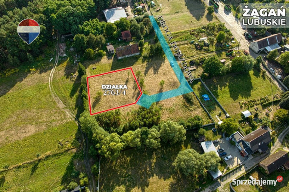 Na sprzedaż działka 1201 m Oś Moczyń Żagań