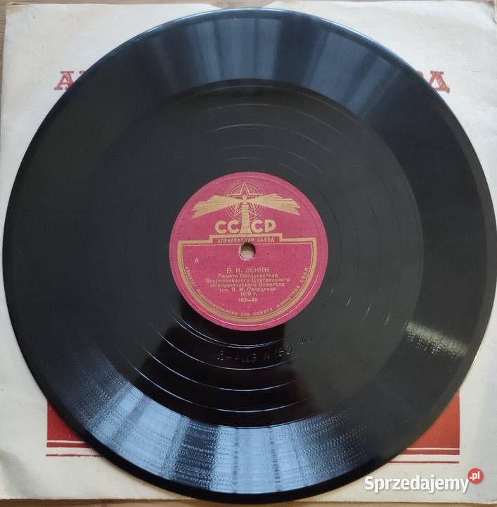 Płyta szelakowa 1919 Warszawa